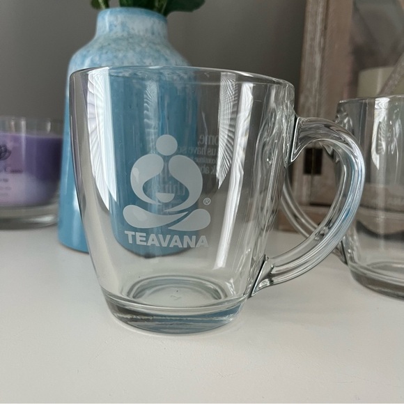 Teavana Clear Glass Tea Mugs Set of Two - Picture 3 of 8